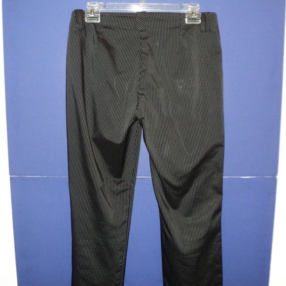 Poleci Pants Size 8 Black w/ Silver Pinstripes - Picture 4 of 5